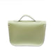 Leather Midi Satchel -  Sage -Green-2