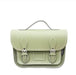 Leather Midi Satchel -  Sage -Green-0