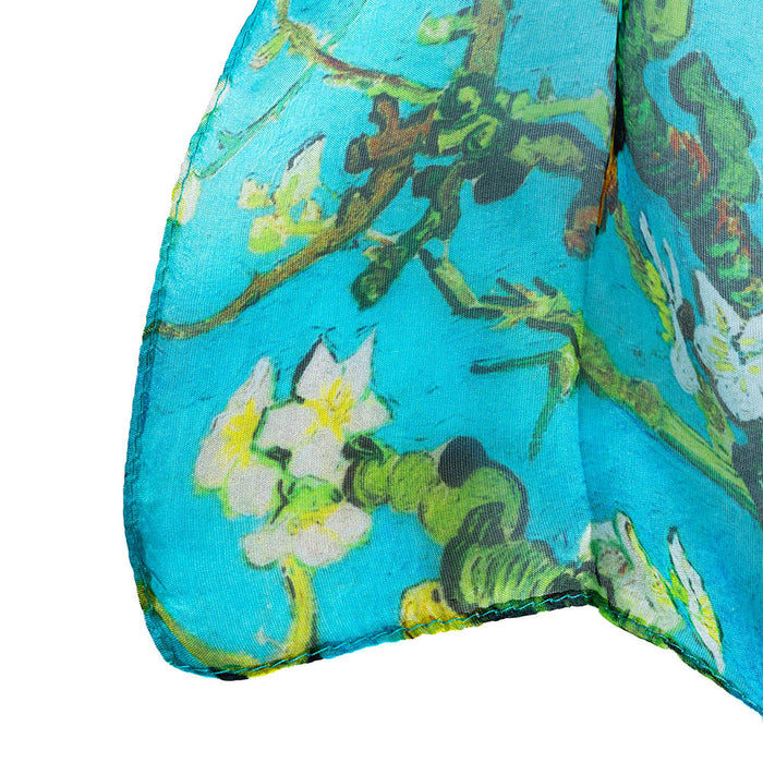 Van Gogh Almond Blossom - 100% Pure Silk Scarf-4