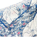 William Morris Pimpernel and Thyme Blue - 100% Pure Silk Scarf-2