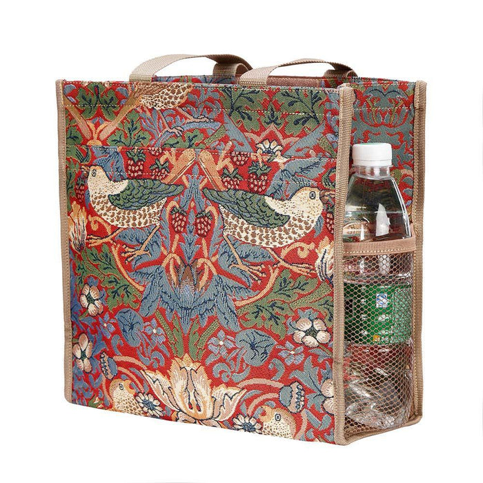 William Morris Strawberry Thief Red - Shopper Bag - Love Thy Bargains