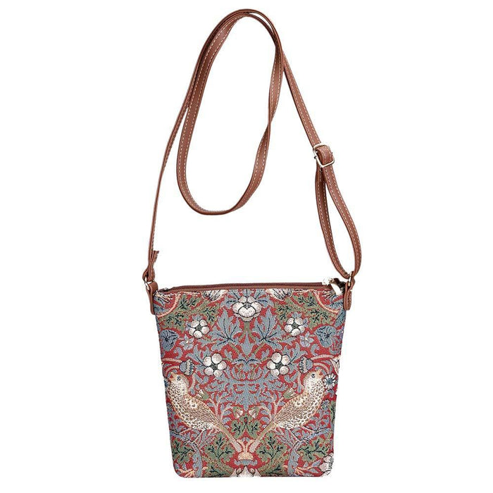 William Morris Strawberry Thief Red - Sling Bag - Love Thy Bargains