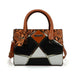 SY2135 Orange - Geometric Patterns Patchwork  Women Handbag-0