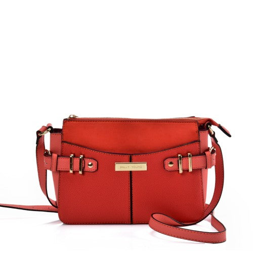 SY2203 ORANGE - Handbag With Buckle Design For Women-0