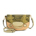 SY2207 BEIGE - Leather Saddle Bag With Hardware Ring Chain Decoration-0