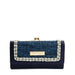 SY5057 BLUE - Luxury Wallet With Pearl Mosaic-0