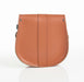 Handmade Leather Pushlock Saddle Bag - Burnt Orange-3