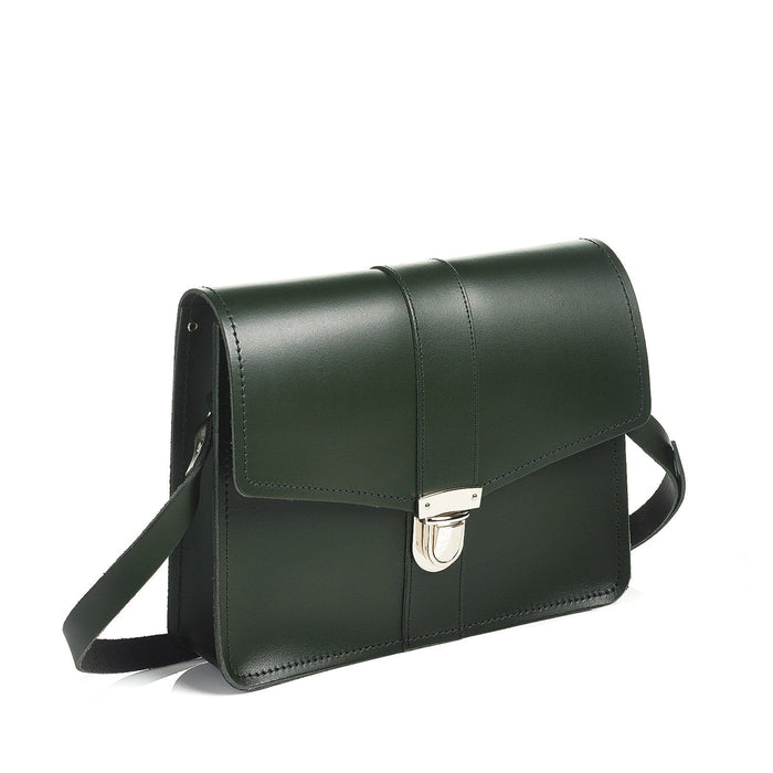 Leather Shoulder Bag - Ivy Green-1
