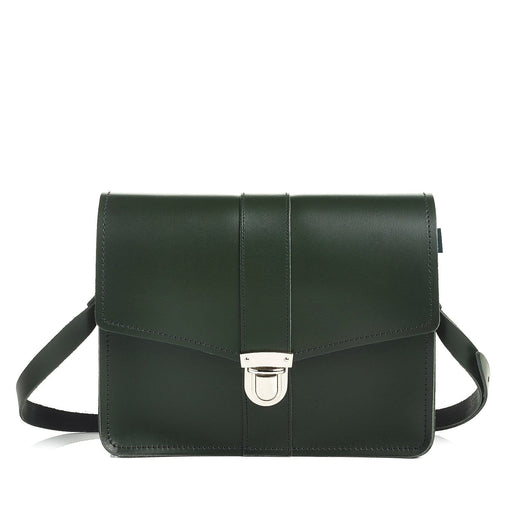 Leather Shoulder Bag - Ivy Green-0