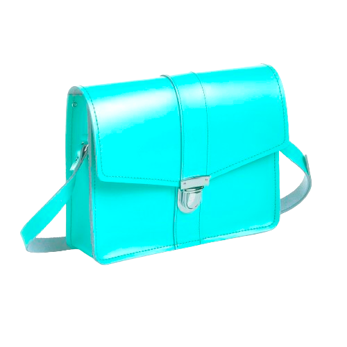 Leather Shoulder Bag - Limpet - Shell Blue-1