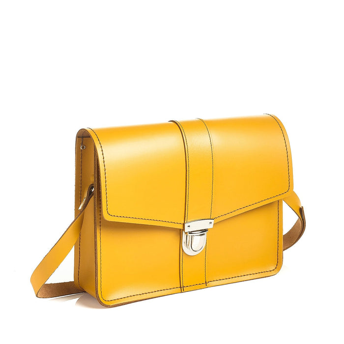 Leather Shoulder Bag - Yellow Ochre-1