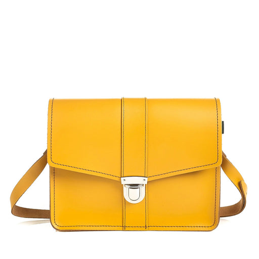 Leather Shoulder Bag - Yellow Ochre-0