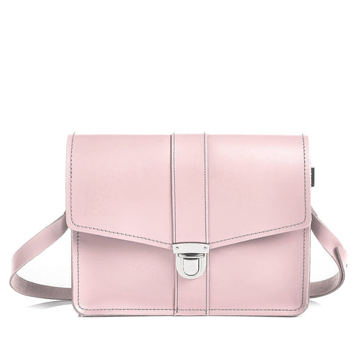 Leather Shoulder Bag - Rose Quartz-0