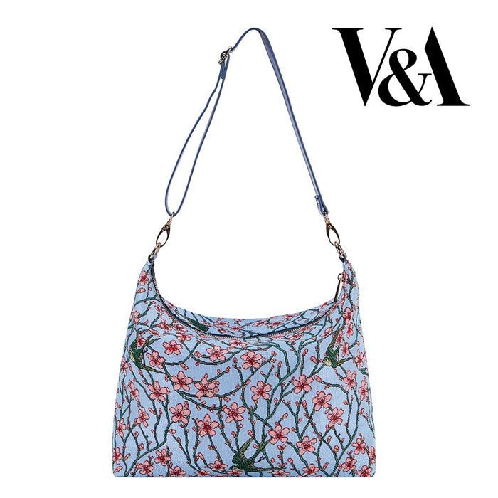 V&A Licensed Almond Blossom and Swallow - Slouch Bag-0