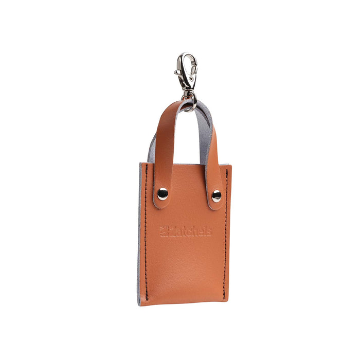 Mini tote bag charm - Burnt Orange-0