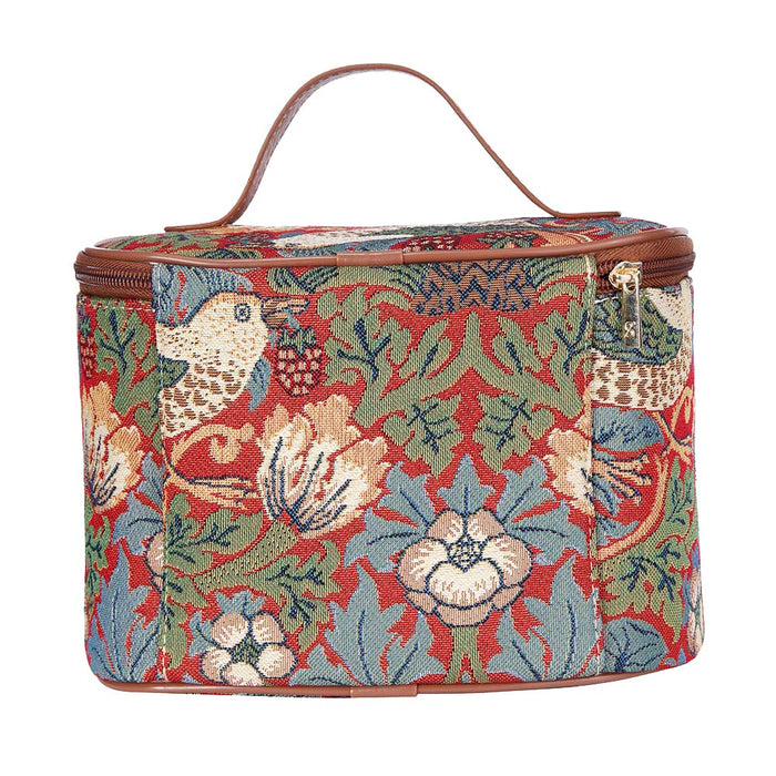 William Morris Strawberry Thief Red - Toiletry Bag-1
