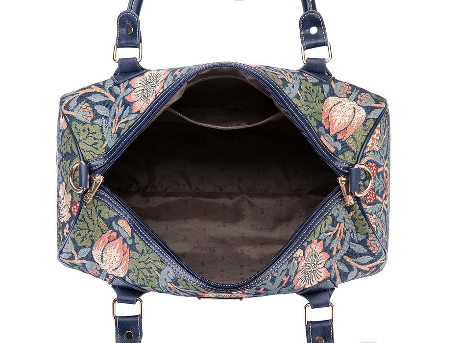 William Morris Strawberry Thief Blue - Travel Bag-5