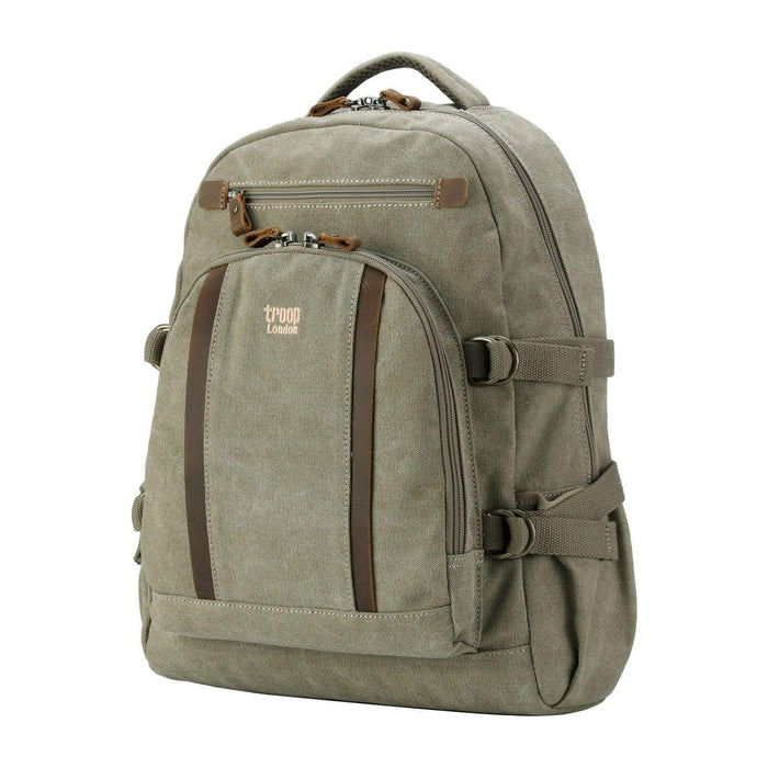 TRP0257 Troop London Classic Canvas Laptop Backpack - Large-13