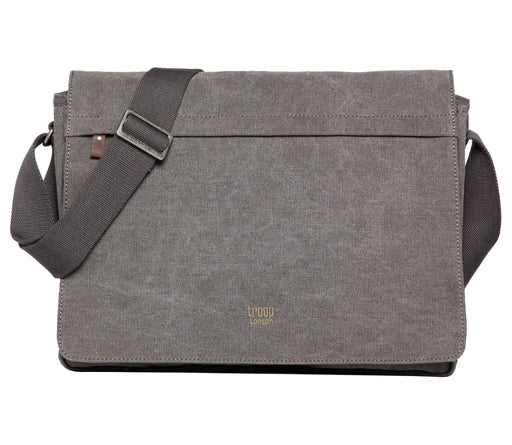 TRP0371 Troop London Classic Canvas Laptop Large Messenger Bag - 18 Diagonally-17