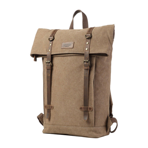 TRP0425 Troop London Heritage Canvas 15" Laptop Backpack, Smart Casual Daypack with Foldable Top-29