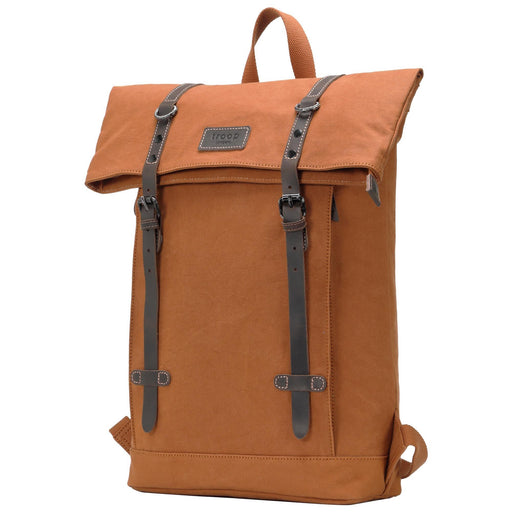 TRP0425 Troop London Heritage Canvas 15" Laptop Backpack, Smart Casual Daypack with Foldable Top-40