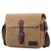 TRP0440 Troop London Heritage Canvas Leather Across body Bag, Small Travel Bag-9