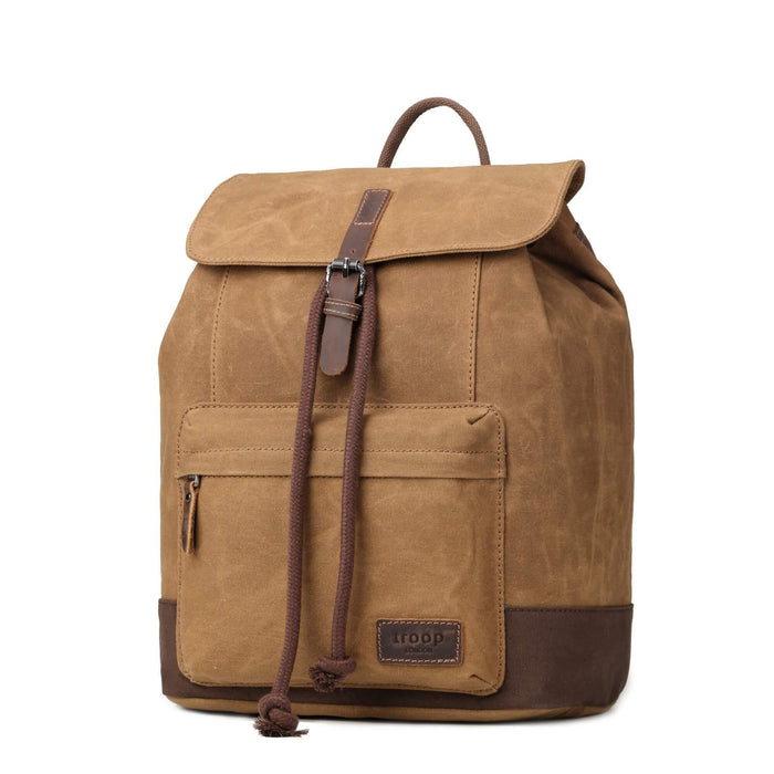 TRP0442 Troop London Heritage Canvas Laptop Backpack, Smart Casual Daypack, Tablet Friendly Backpack-1