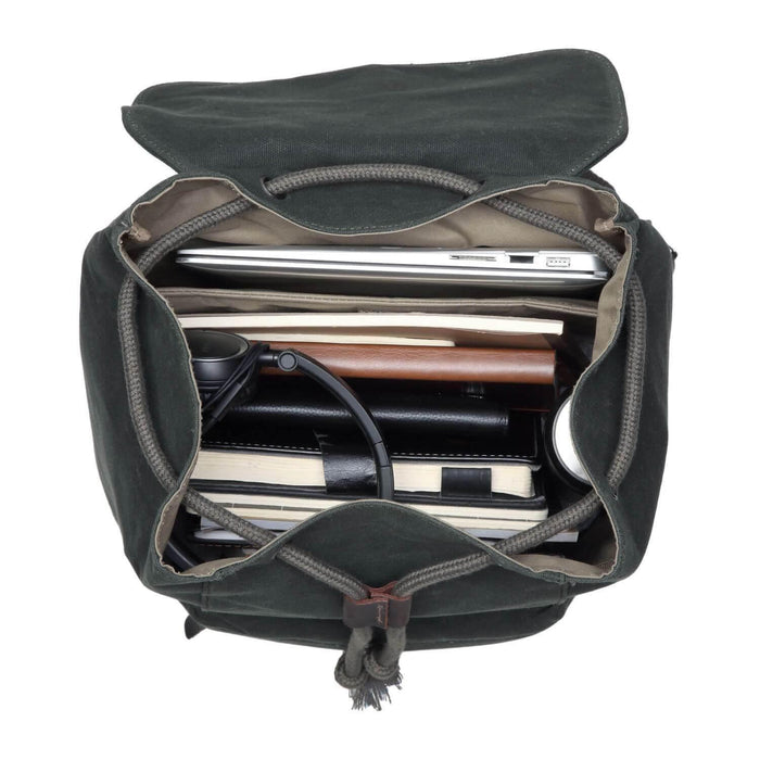 TRP0442 Troop London Heritage Canvas Laptop Backpack, Smart Casual Daypack, Tablet Friendly Backpack-20