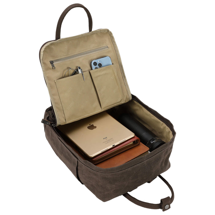 TRP0549 Troop London Classic Canvas Daypack, Backpack, Travel Backpack, School Backpack-27