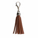 Mini tassel bag charm - Chestnut-0