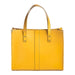 Handmade Leather Shopper - Yellow Ochre-0