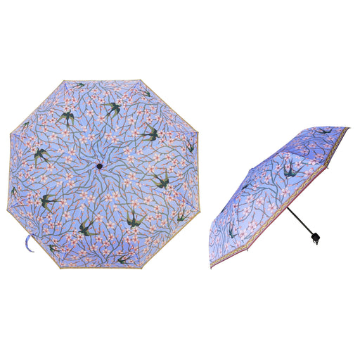Walter Crane Blossom and Swallow - Art Folding Umbrella-0