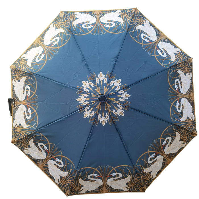 Walter Crane Swan - Art Folding Umbrella-1