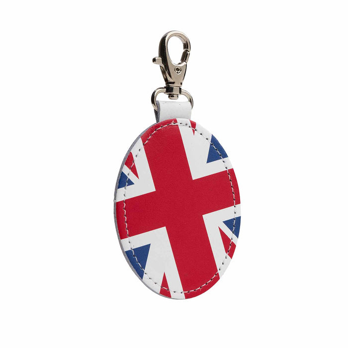 Union Jack oval bag charm-1