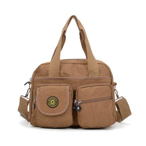 VK5250 Khaki - Women Large Solid Crossbody Bags - Love Thy Bargains