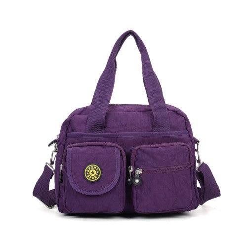 VK5250 Purple - Women Large Solid Crossbody Bags - Love Thy Bargains