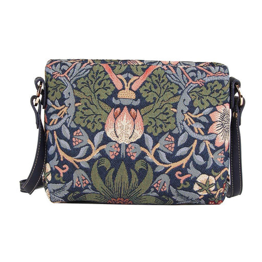 William Morris Strawberry Thief Blue - Cross Body Bag-0