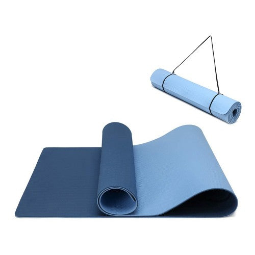 Yoga-1 - Kono Tpe Non-slip Classic Yoga Mat - Navy And Blue
