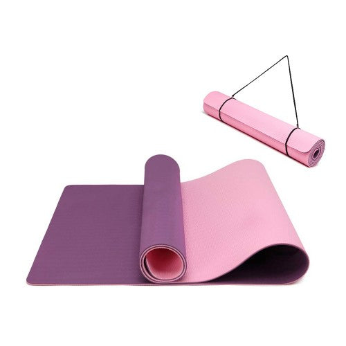 Yoga-1 - Kono Tpe Non-slip Classic Yoga Mat - Purple And Pink