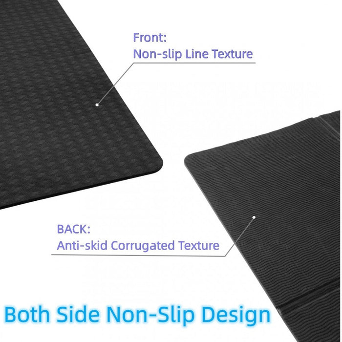 Yoga-2 - Kono Tpe Non-slip Classic Yoga Mat - Black