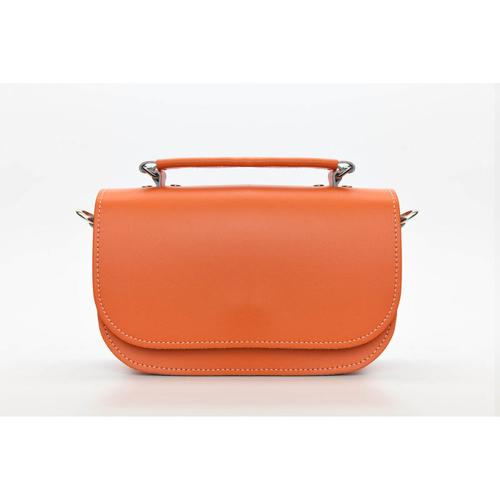 Aura Handmade Leather Bag - Orange-0
