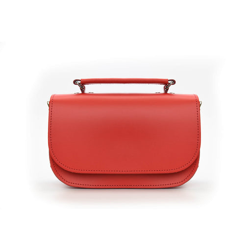 Aura Handmade Leather Bag - Pillar Box Red-0
