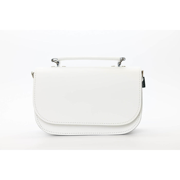 Aura Handmade Leather Bag - White - Love Thy Bargains