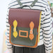 Handmade Leather City Backpack - Autumnal Kaleidoscope-4