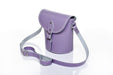Handmade Leather Barrel Bag - Pastel Violet-1