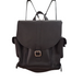 Men's Leather Tannery Backpack - Black-1