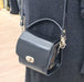 Bauble Handmade High Shine Leather Handbag - Black-3