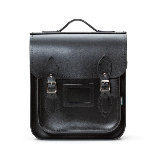 Handmade Leather City Backpack - Black-0