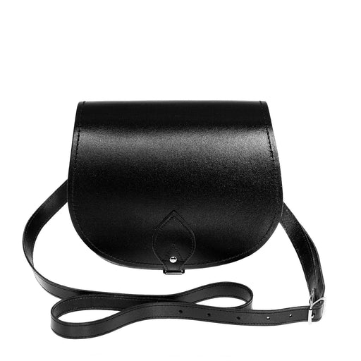 Handmade Leather Saddle Bag - Black-0