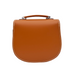 Handmade Leather Twist Lock Saddle Bag - Burnt Orange-2